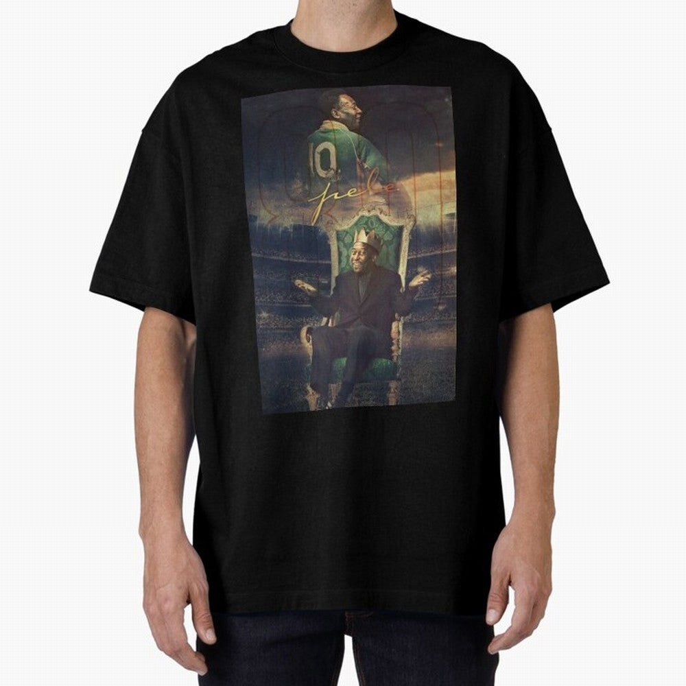 Pel¨¦ Pel¨¦ Pel¨¦ Pele Pele Pele Brazil Brazil Oversized T-Shirt Show Fan Pride Across Match Day Hype around FIFA World Cup 2026 Group Stage, Neymar, Haaland and Cristiano Ronaldo, Brazil, Portugal and Argentina, Champion Mindset, Group Stage Buzz,