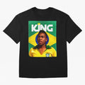King Pele Oversized T-Shirt Show Your Stadium Side during Match Day Hype around FIFA World Cup 2026, Messi, CR7 and Mbappe, Argentina and Brazil, Goal Celebration Energy, Supporter Heritage, Football Icons and Worldwide Tournament Joy; Ideal for