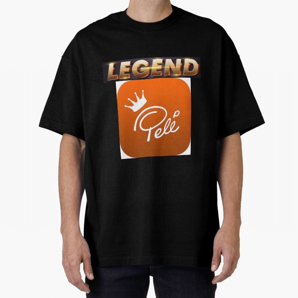 Signed Pele Shirt Oversized T-Shirt Show Passion for the Stars of Match Day Hype around FIFA World Cup 2026 Group Stage, Haaland and Mbappe, Spain and Netherlands, Soccer Culture, Superstar Moments, National Team Dreams and Competitive Fire; Great