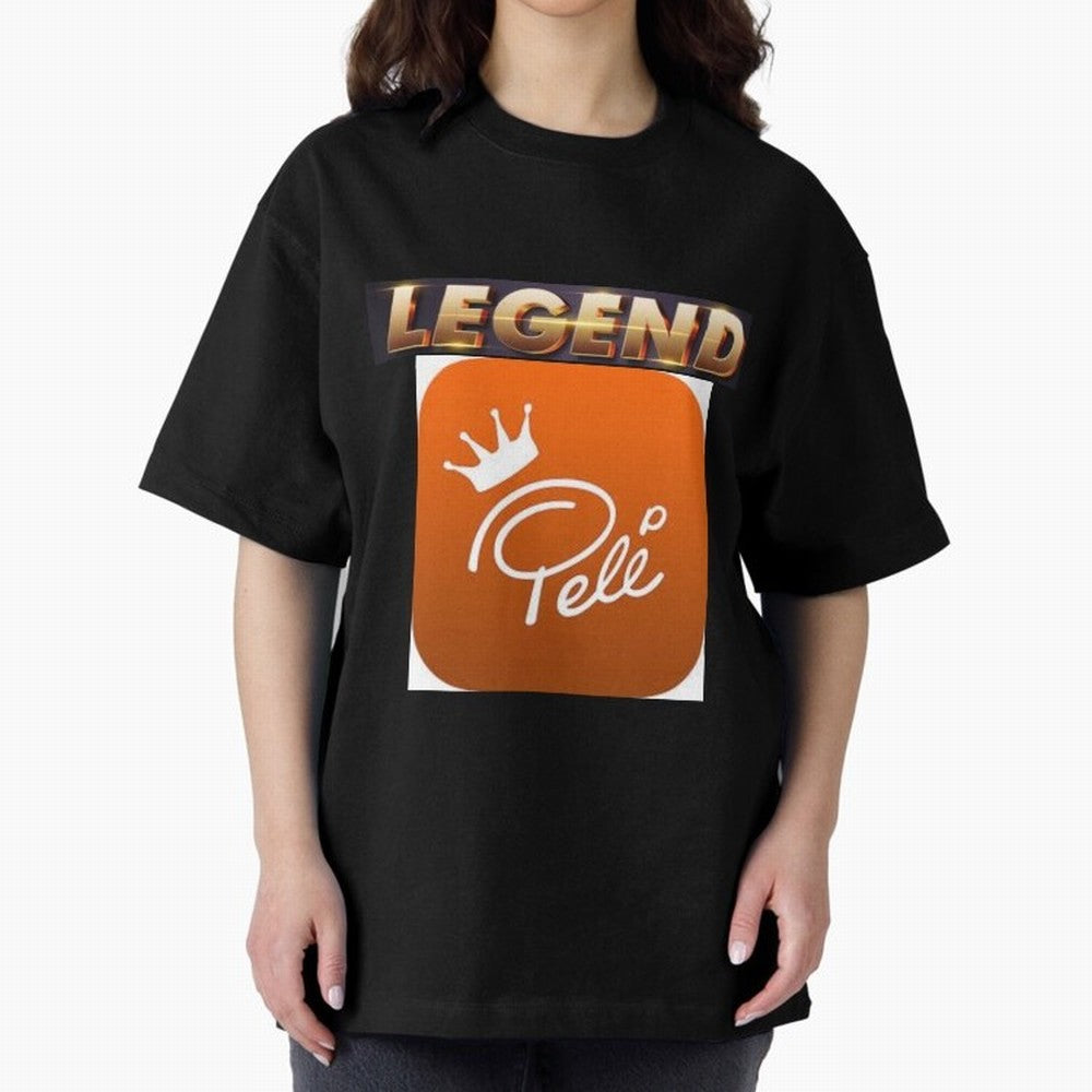 Signed Pele Shirt Oversized T-Shirt Show Passion for the Stars of Match Day Hype around FIFA World Cup 2026 Group Stage, Haaland and Mbappe, Spain and Netherlands, Soccer Culture, Superstar Moments, National Team Dreams and Competitive Fire; Great