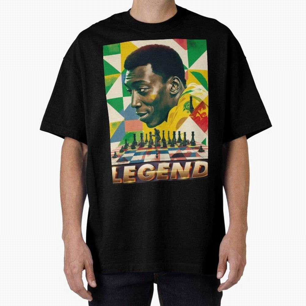 Signed Pele Shirt Oversized T-Shirt Support the Legends of FIFA World Cup 2026 Group Stage Filled with Haaland, Portugal, Spain and Germany Energy, Champion Mindset, Group Stage Buzz, Knockout Tension and Passionate Fan Culture; Perfect for People