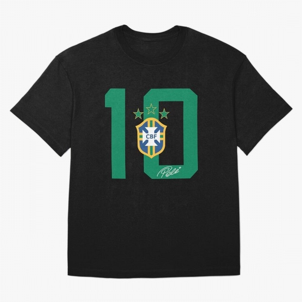 PELE 10 BR1 Classic T-Shirt Join FIFA World Cup 2026 USA Canada Mexico with Cristiano Ronaldo, Haaland and CR7, Brazil Energy, Classic Soccer Heritage, Championship Pressure, Fan Loyalty and International Pride; Great for Supporters Who Love