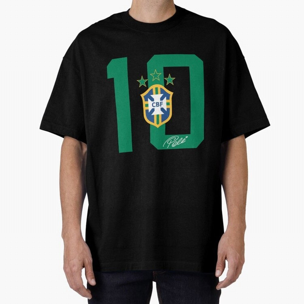 PELE 10 BR1 Classic T-Shirt Join FIFA World Cup 2026 USA Canada Mexico with Cristiano Ronaldo, Haaland and CR7, Brazil Energy, Classic Soccer Heritage, Championship Pressure, Fan Loyalty and International Pride; Great for Supporters Who Love