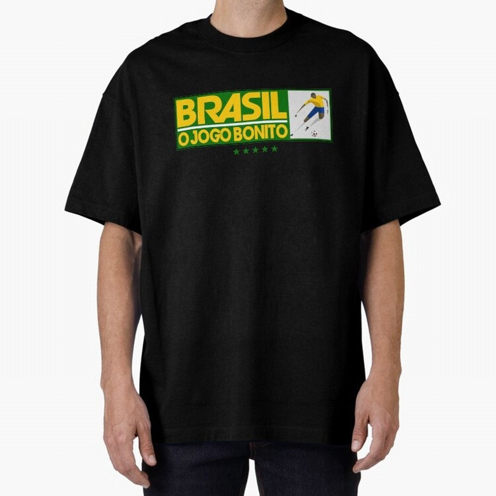O jogo bonito Oversized T-Shirt Show Your Love for Match Day Hype around FIFA World Cup 2026, CR7 and Messi, England, Championship Spirit, Famous Goals, Roaring Crowds and International Football Unity; Built for Supporters Chasing Trophy Dreams,
