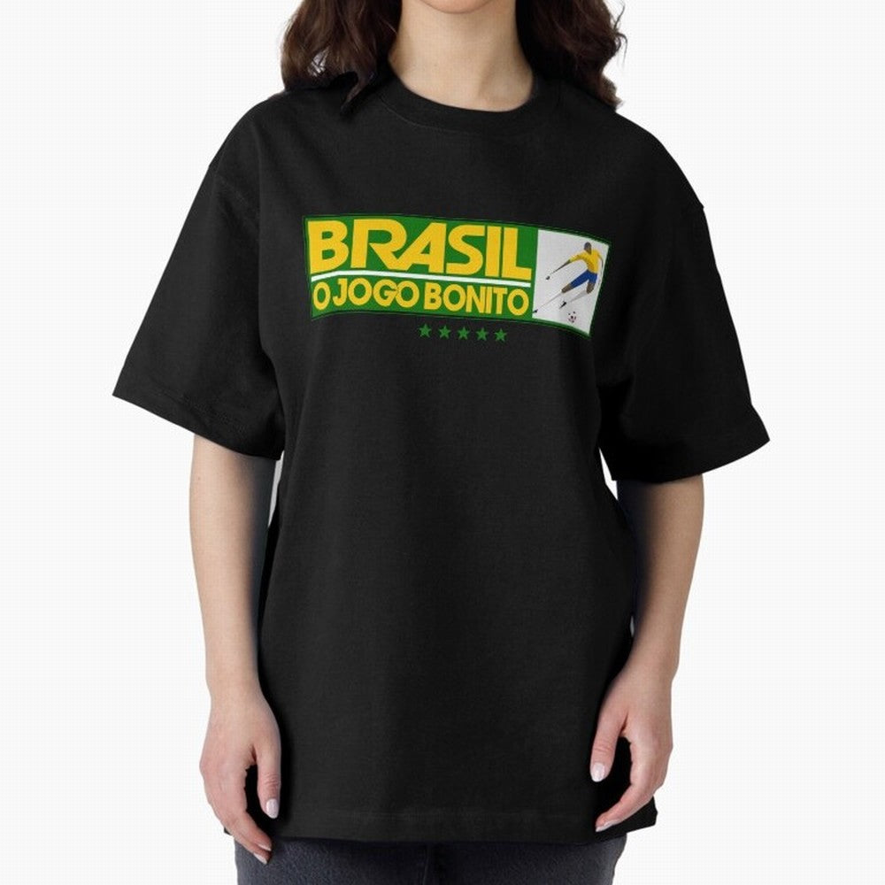 O jogo bonito Oversized T-Shirt Show Your Love for Match Day Hype around FIFA World Cup 2026, CR7 and Messi, England, Championship Spirit, Famous Goals, Roaring Crowds and International Football Unity; Built for Supporters Chasing Trophy Dreams,