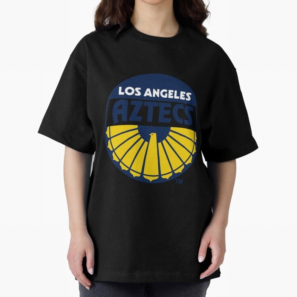 LA AZTECS200 Oversized T-Shirt Bring Supporter Culture to FIFA World Cup 2026 USA Canada Mexico Inspired by Haaland, Portugal Energy, Classic Soccer Heritage, Championship Pressure, Fan Loyalty and International Pride; Great for Supporters Who Love