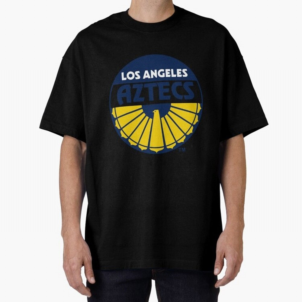 LA AZTECS200 Oversized T-Shirt Bring Supporter Culture to FIFA World Cup 2026 USA Canada Mexico Inspired by Haaland, Portugal Energy, Classic Soccer Heritage, Championship Pressure, Fan Loyalty and International Pride; Great for Supporters Who Love