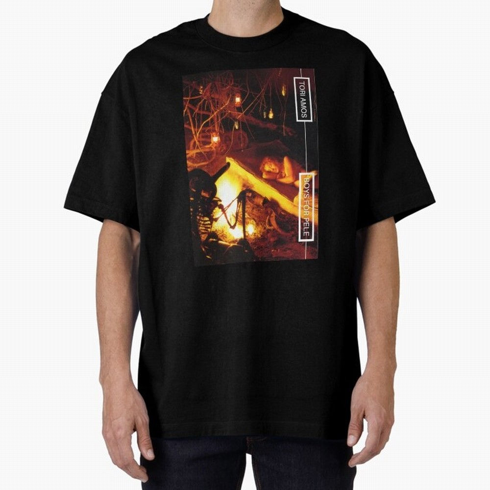 Tori Amos Boys For Pele Promo Alt Cover Album Art Fireside202 Oversized T-Shirt Elevate Match Day Hype around FIFA World Cup 2026 Group Stage, Cristiano Ronaldo, Haaland and CR7, Portugal, Spain and Germany, Football History, Final Match Energy,