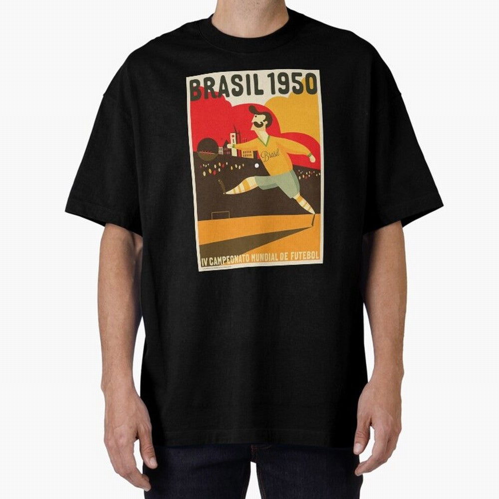Brasil 1950 World Cup6 Essential T-Shirt Follow the Road to FIFA World Cup 2026 Spirit, Made for Spain and Netherlands, CR7 and Messi, Supporter Pride, Iconic Celebrations, Legendary Names and Global Match Day Energy; Ideal for Fans Who Follow