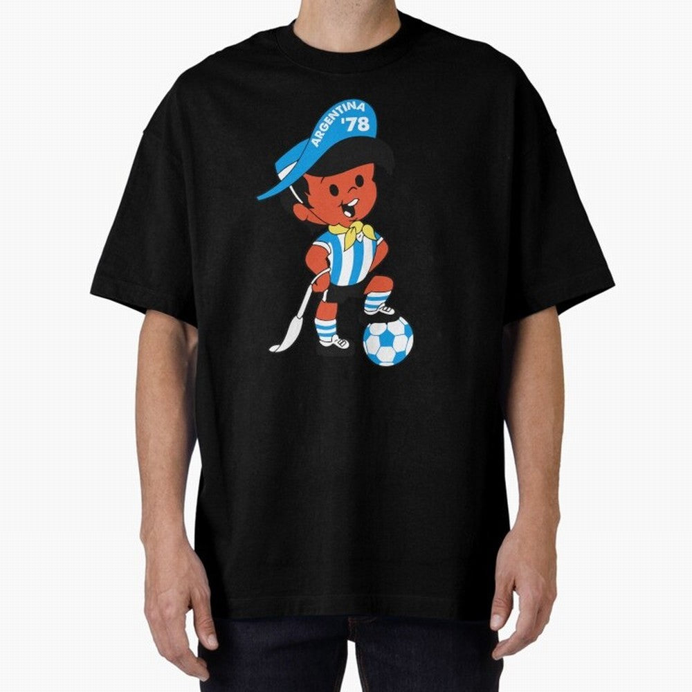 Argentina 78 Mascot Print1 Essential T-Shirt Show Your Love for FIFA World Cup 2026 Group Stage for Fans of CR7 and Argentina, France and Brazil, Bringing Classic Soccer Heritage, Championship Pressure, Fan Loyalty and International Pride; Ideal