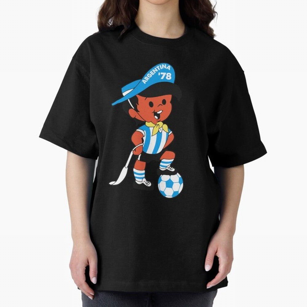 Argentina 78 Mascot Print1 Essential T-Shirt Show Your Love for FIFA World Cup 2026 Group Stage for Fans of CR7 and Argentina, France and Brazil, Bringing Classic Soccer Heritage, Championship Pressure, Fan Loyalty and International Pride; Ideal