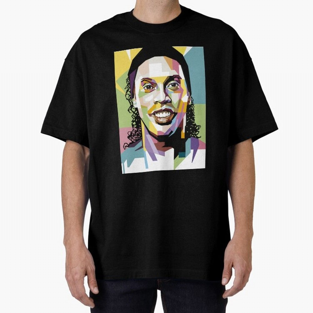 Ronaldinho Pop Art18 Classic T-Shirt Build FIFA World Cup 2026 for Fans of Cristiano Ronaldo and Argentina, Bringing Football Festival Excitement, Trophy Ambitions, Country Rivalries and Star Player Buzz; Ideal for Passionate Fans Who Love Underdog