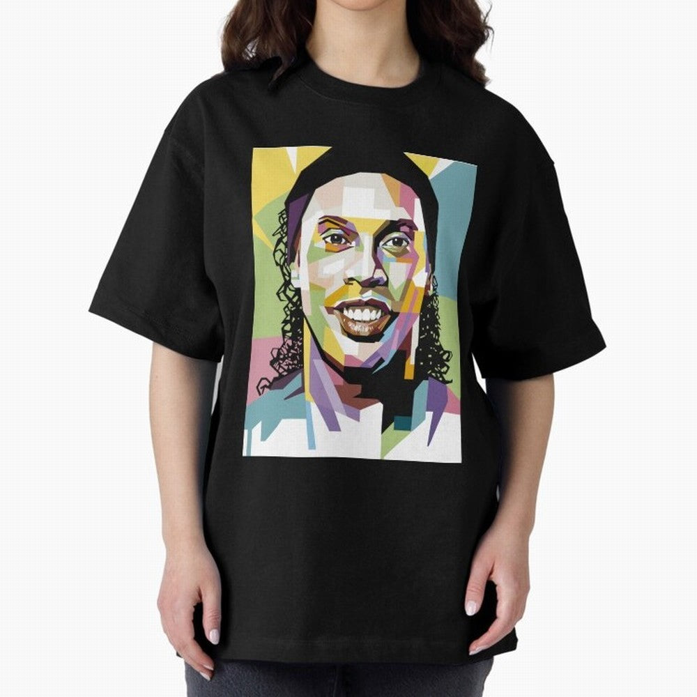 Ronaldinho Pop Art18 Classic T-Shirt Build FIFA World Cup 2026 for Fans of Cristiano Ronaldo and Argentina, Bringing Football Festival Excitement, Trophy Ambitions, Country Rivalries and Star Player Buzz; Ideal for Passionate Fans Who Love Underdog