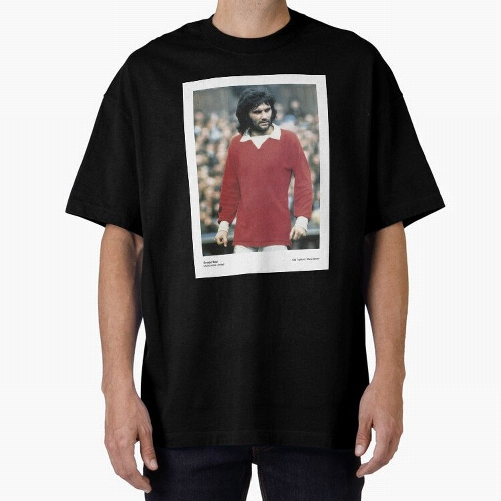 George Best Manchester United1 Oversized T-Shirt Celebrate Every Goal in Global Football Passion for FIFA World Cup 2026 USA Canada Mexico, Celebrating Mbappe, Portugal, Supporter Pride, Iconic Celebrations, Legendary Names and Global Match Day