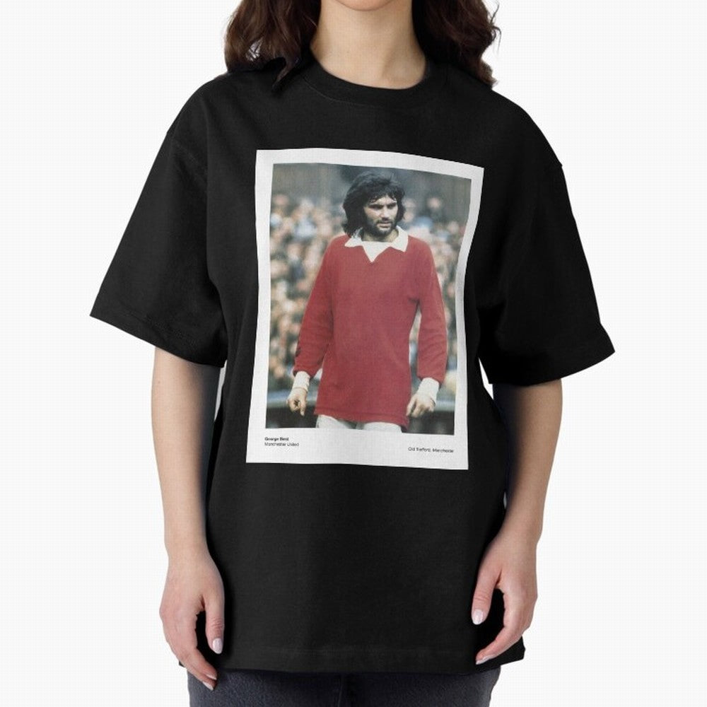 George Best Manchester United1 Oversized T-Shirt Celebrate Every Goal in Global Football Passion for FIFA World Cup 2026 USA Canada Mexico, Celebrating Mbappe, Portugal, Supporter Pride, Iconic Celebrations, Legendary Names and Global Match Day