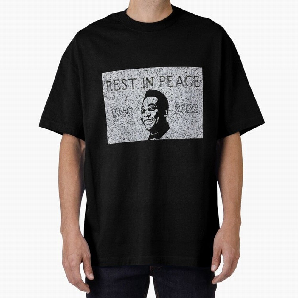 RIP Pel¨¦, 1940-2022 Oversized T-Shirt Capture Stadium Memories from FIFA World Cup 2026 USA Canada Mexico with CR7 and Messi, Argentina and Brazil Energy, Stadium Chants, National Pride, Trophy Dreams and Unforgettable Football Memories; Perfect