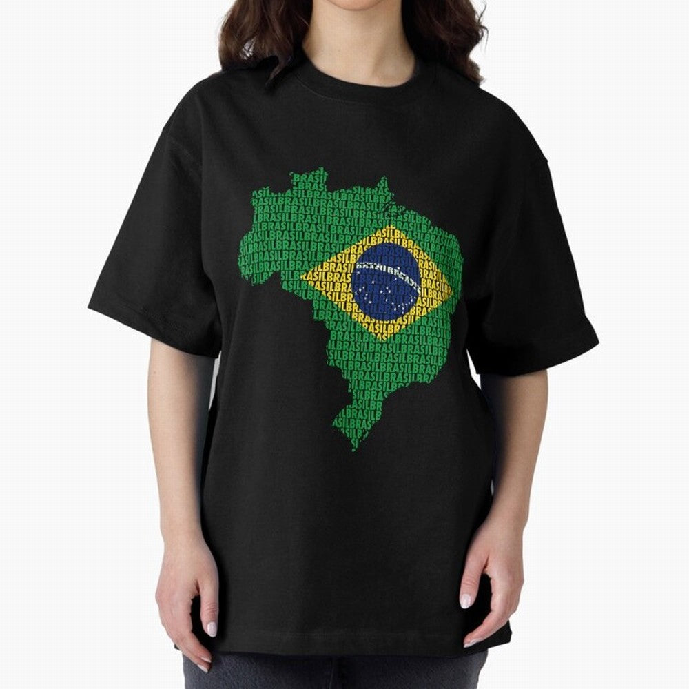Map of Brazil (Brasil) Classic T-Shirt Celebrate the Stars of the FIFA World Cup 2026 Journey through Messi Highlights, Netherlands Pride, Goal Celebration Energy, Supporter Heritage, Football Icons and Worldwide Tournament Joy; Great for