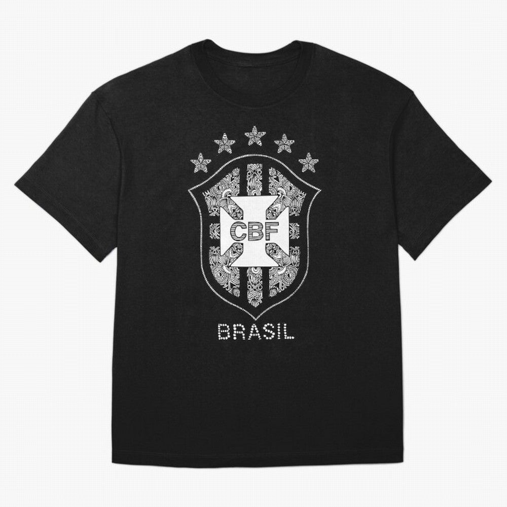BRASIL NATIONAL FOOTBALL TEAM LOGO Oversized T-Shirt Capture Stadium Memories from Global Football Passion for FIFA World Cup 2026 Group Stage, Capturing Haaland and Mbappe, Brazil, Portugal and Argentina, Vintage Soccer Flavor, Modern Football