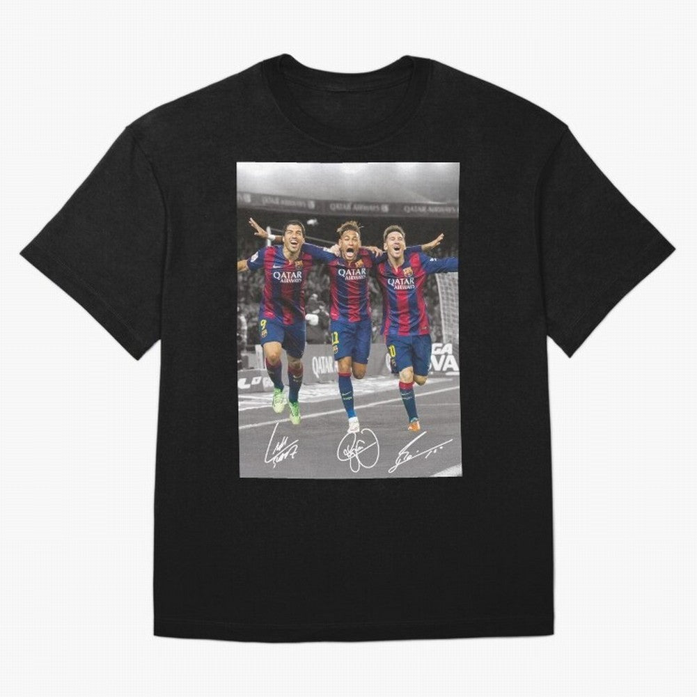 Messi Neymar Suarez Premium T-Shirt Carry the FIFA World Cup 2026 USA Canada Mexico Journey through Neymar Highlights, Argentina Pride, Worldwide Fan Energy, Dramatic Goals, Stadium Lights and Championship Celebrations; Ideal for Football Dads,