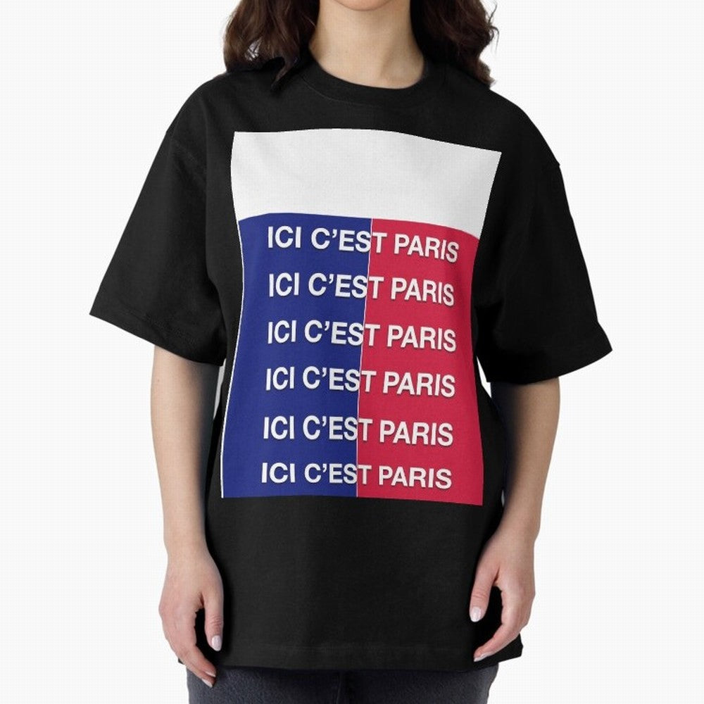 ICI C'EST PARIS Graphic T-Shirt Fuel Global Football Passion for FIFA World Cup 2026, Inspired by Messi, Neymar and Mbappe, Spain and Netherlands, Vintage Soccer Flavor, Modern Football Stars, National Flags and Final Night Emotion; Ideal for