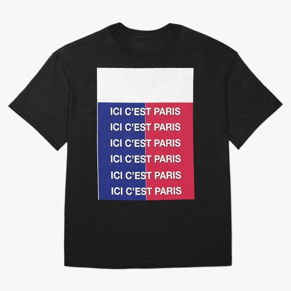 ICI C'EST PARIS Graphic T-Shirt Fuel Global Football Passion for FIFA World Cup 2026, Inspired by Messi, Neymar and Mbappe, Spain and Netherlands, Vintage Soccer Flavor, Modern Football Stars, National Flags and Final Night Emotion; Ideal for