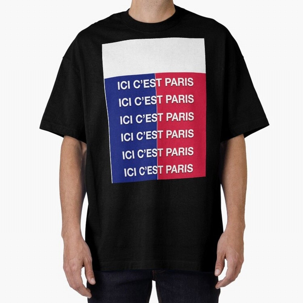 ICI C'EST PARIS Graphic T-Shirt Fuel Global Football Passion for FIFA World Cup 2026, Inspired by Messi, Neymar and Mbappe, Spain and Netherlands, Vintage Soccer Flavor, Modern Football Stars, National Flags and Final Night Emotion; Ideal for