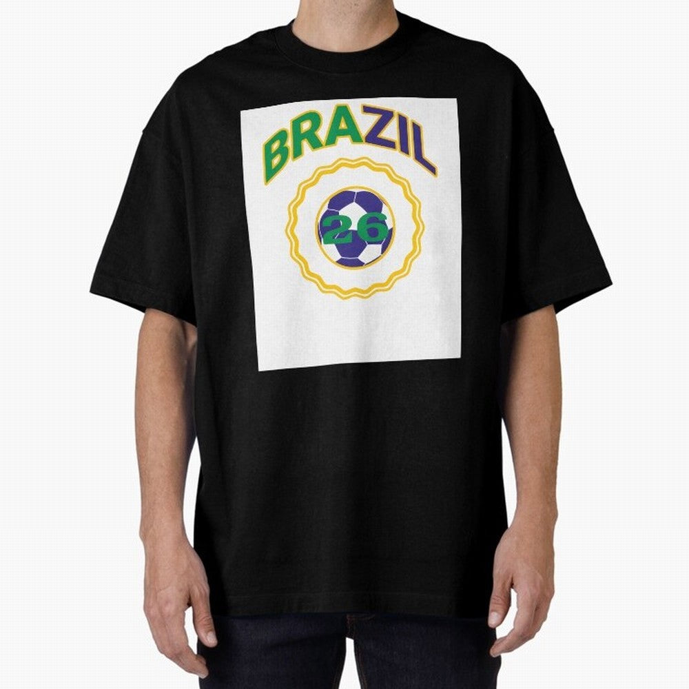 brazil 2026 world cup soccer badge Premium T-Shirt Celebrate Golden Goal Energy in FIFA World Cup 2026 USA Canada Mexico Spirit, Inspired by Brazil, Messi and Cristiano Ronaldo, Classic Soccer Heritage, Championship Pressure, Fan Loyalty and