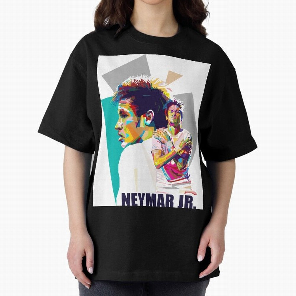Young Neymar WPAP art Premium T-Shirt Carry the Colors and Pride of FIFA World Cup 2026 Group Stage Spirit, Driven by Portugal, Spain and Germany, Mbappe, Football Festival Excitement, Trophy Ambitions, Country Rivalries and Star Player Buzz;