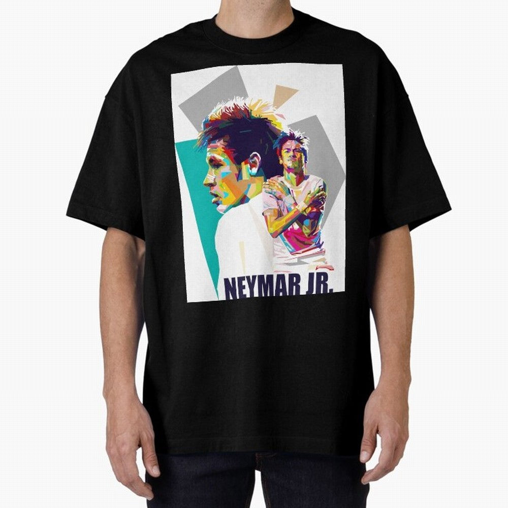 Young Neymar WPAP art Premium T-Shirt Carry the Colors and Pride of FIFA World Cup 2026 Group Stage Spirit, Driven by Portugal, Spain and Germany, Mbappe, Football Festival Excitement, Trophy Ambitions, Country Rivalries and Star Player Buzz;