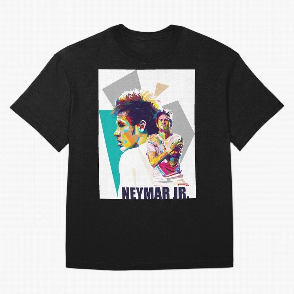 Young Neymar WPAP art Premium T-Shirt Carry the Colors and Pride of FIFA World Cup 2026 Group Stage Spirit, Driven by Portugal, Spain and Germany, Mbappe, Football Festival Excitement, Trophy Ambitions, Country Rivalries and Star Player Buzz;