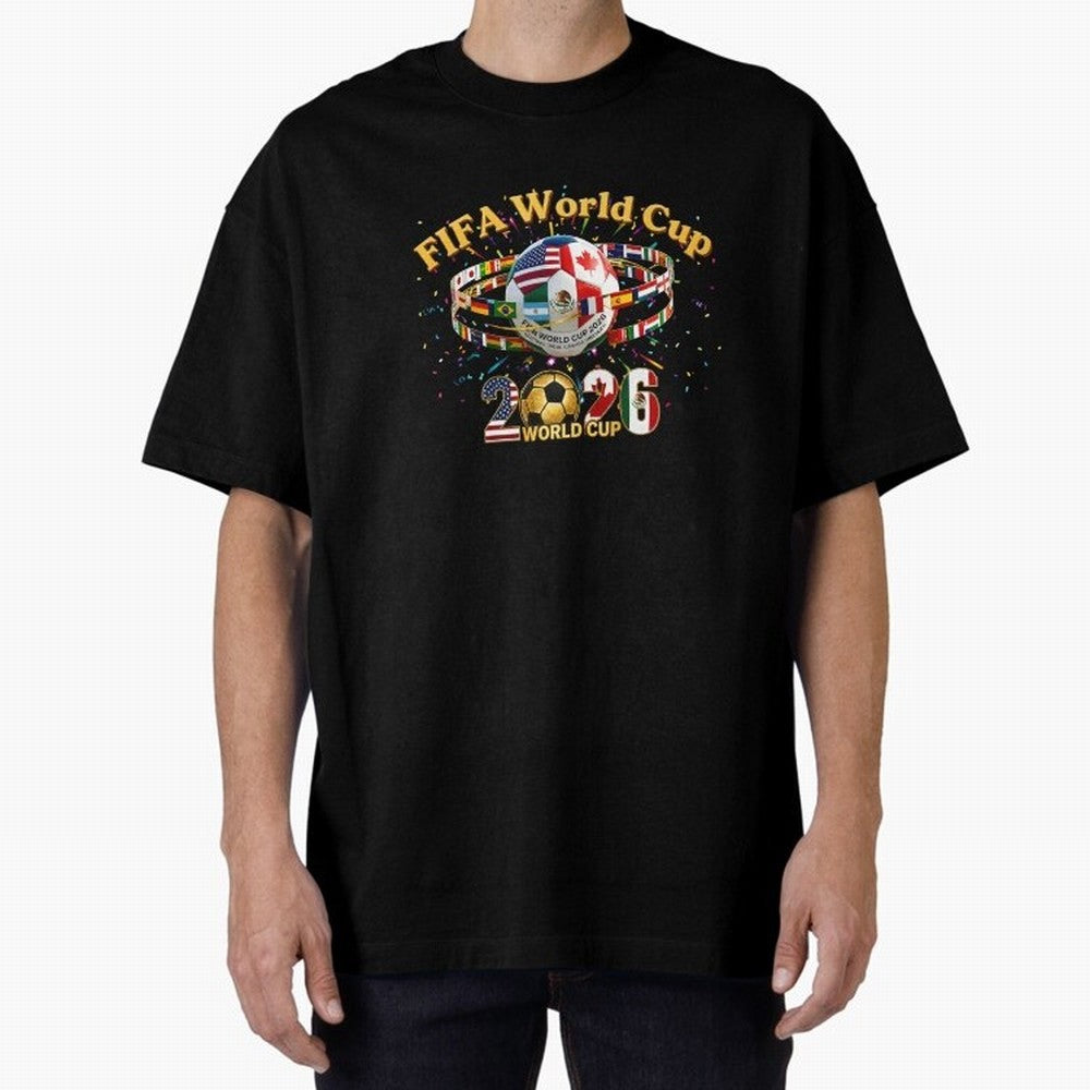 2026 World Cup Soccer World Flags Stadium Graphic Classic T-Shirt Live the Energy of the FIFA World Cup 2026 USA Canada Mexico Journey through Messi, CR7 and Mbappe Highlights, Spain and Netherlands Pride, Classic Soccer Heritage, Championship