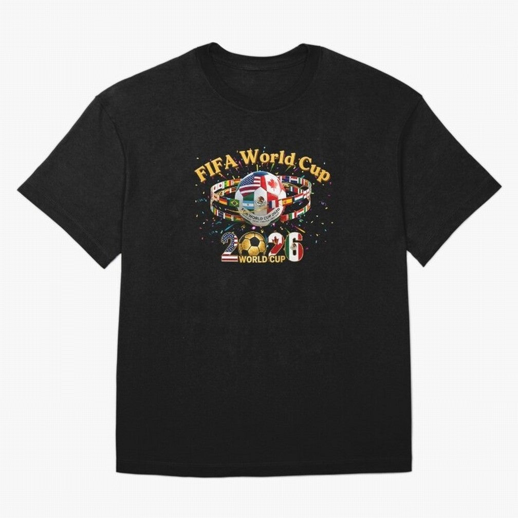 2026 World Cup Soccer World Flags Stadium Graphic Classic T-Shirt Live the Energy of the FIFA World Cup 2026 USA Canada Mexico Journey through Messi, CR7 and Mbappe Highlights, Spain and Netherlands Pride, Classic Soccer Heritage, Championship