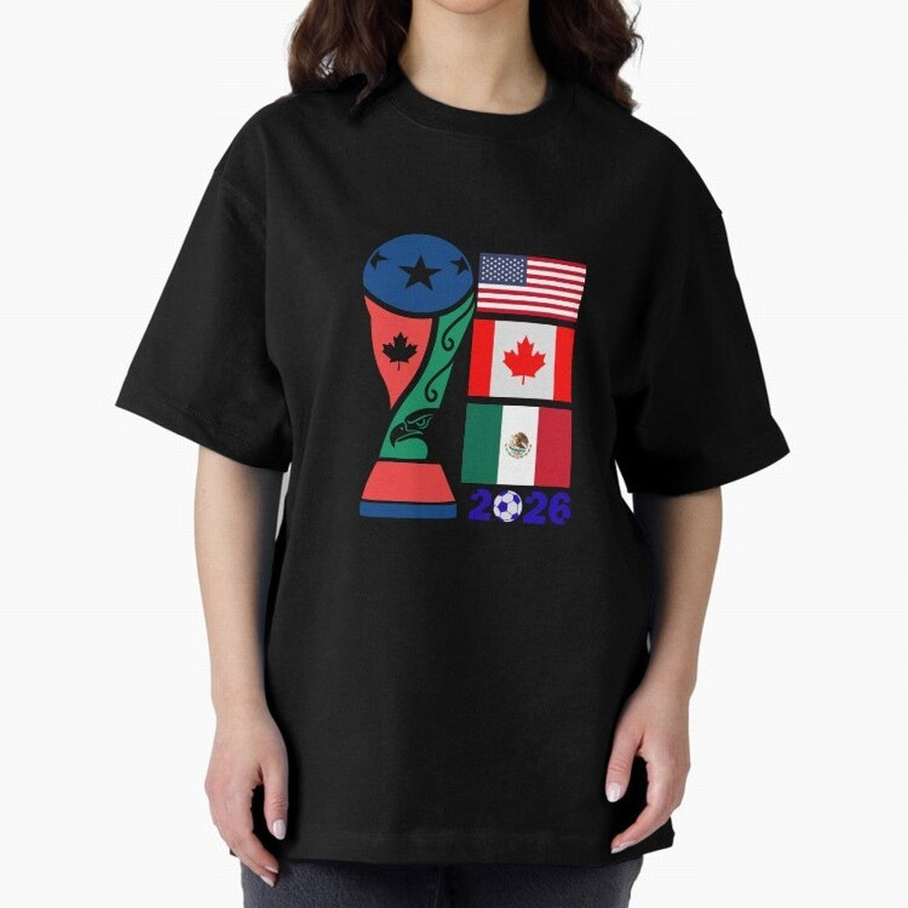 North America Football Unity 2026 Classic T-Shirt Fuel Global Football Passion for FIFA World Cup 2026, Made for Neymar, Netherlands, Football History, Final Match Energy, Crowd Noise and Once in a Lifetime Moments; Perfect for Fans, Collectors,