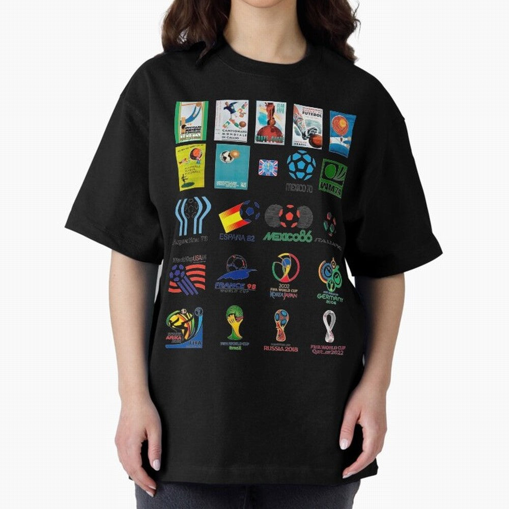 Soccer world logos Classic T-Shirt Experience the Global Stage of FIFA World Cup 2026 Group Stage Driven by Messi and Cristiano Ronaldo, France and Portugal Energy, Football Passion, Legendary Performances, Festival Vibes and Supporter Community;