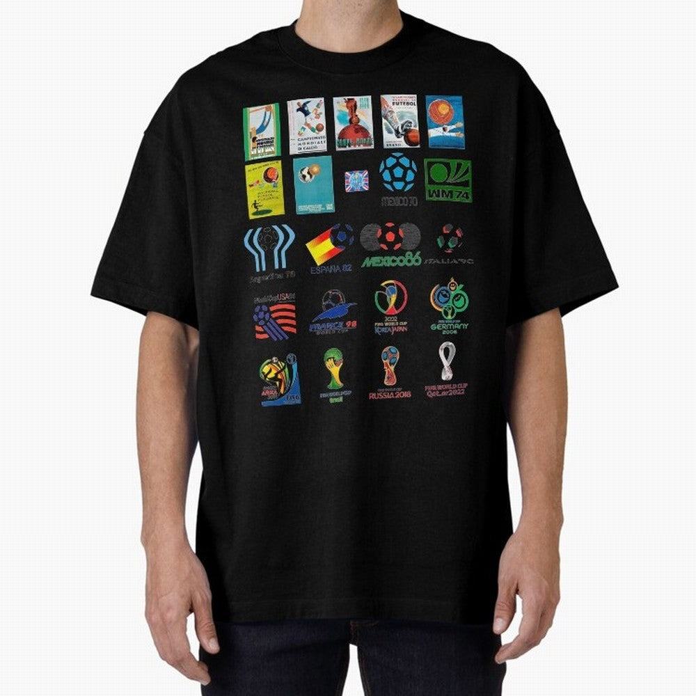 Soccer world logos Classic T-Shirt Experience the Global Stage of FIFA World Cup 2026 Group Stage Driven by Messi and Cristiano Ronaldo, France and Portugal Energy, Football Passion, Legendary Performances, Festival Vibes and Supporter Community;
