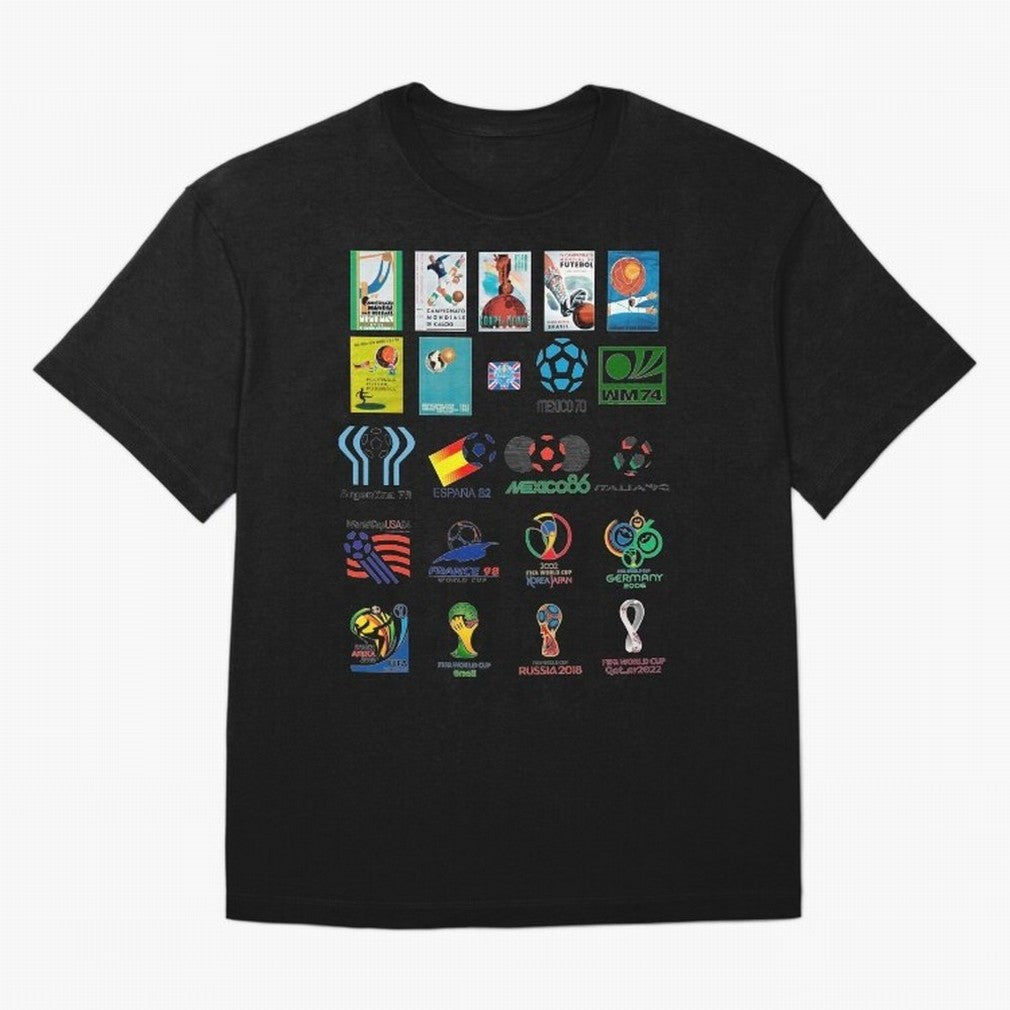 Soccer world logos Classic T-Shirt Experience the Global Stage of FIFA World Cup 2026 Group Stage Driven by Messi and Cristiano Ronaldo, France and Portugal Energy, Football Passion, Legendary Performances, Festival Vibes and Supporter Community;