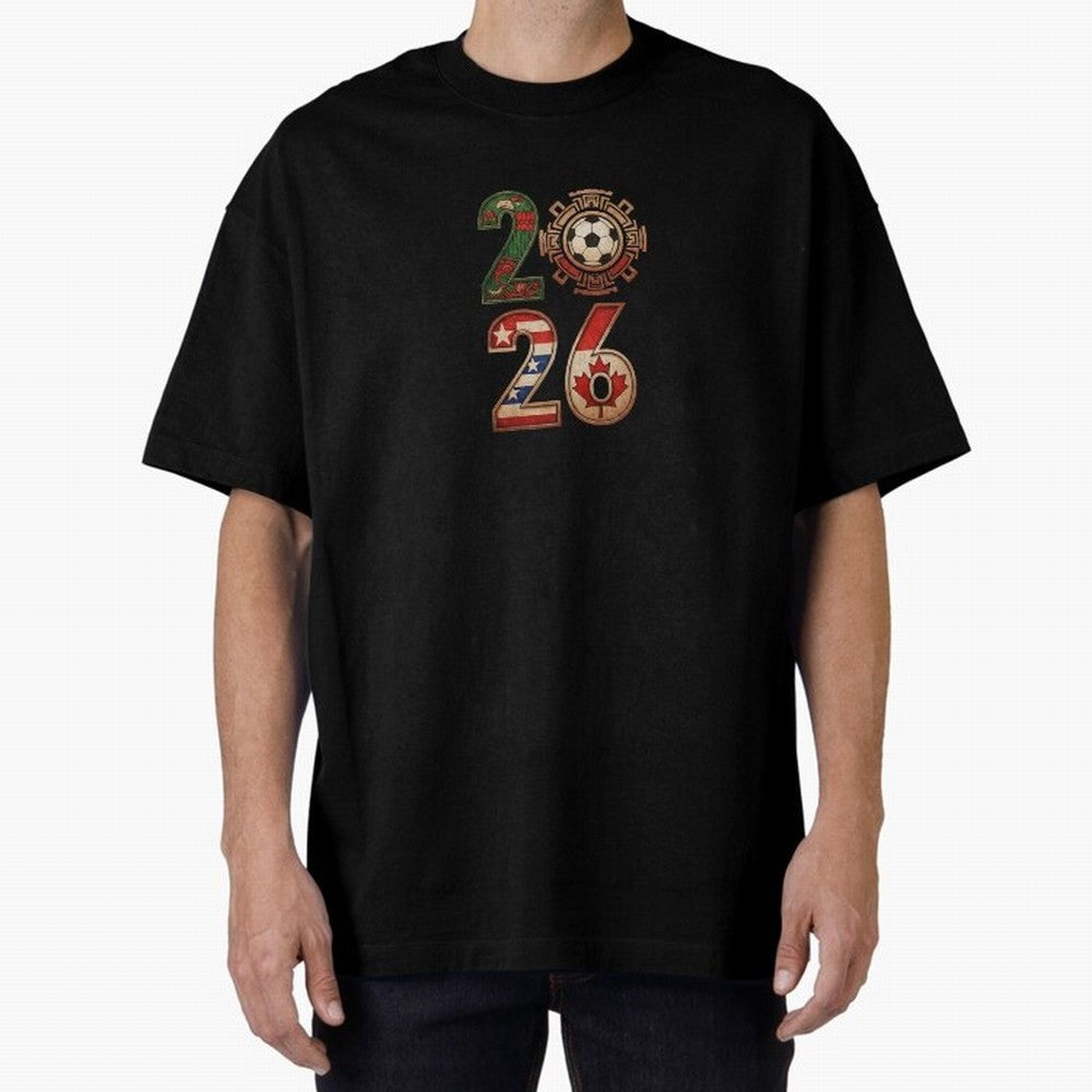 2026 North America Soccer Mexico USA Canada Host Classic T-Shirt Show Love for Legendary Goals in FIFA World Cup 2026 USA Canada Mexico Spirit, Featuring Brazil, Portugal and Argentina, Mbappe and Neymar, Global Supporter Spirit, Legendary Goals,