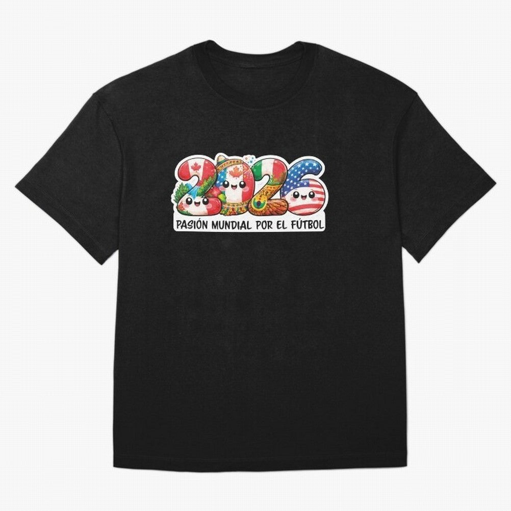 World Football Passion 2026 Classic T-Shirt Back Your Heroes with Match Day Hype around FIFA World Cup 2026 Group Stage, Messi, CR7 and Mbappe, Brazil, Supporter Pride, Iconic Celebrations, Legendary Names and Global Match Day Energy; Perfect for