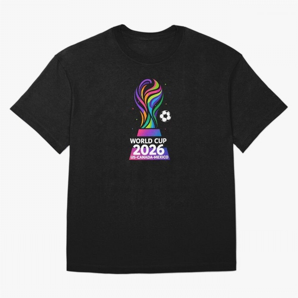World Cup 2026 US-Canada-Mexico Soccer Trophy Classic T-Shirt Represent FIFA World Cup 2026 Group Stage for Fans of Neymar and Brazil, Bringing Goal Celebration Energy, Supporter Heritage, Football Icons and Worldwide Tournament Joy; Made for Die