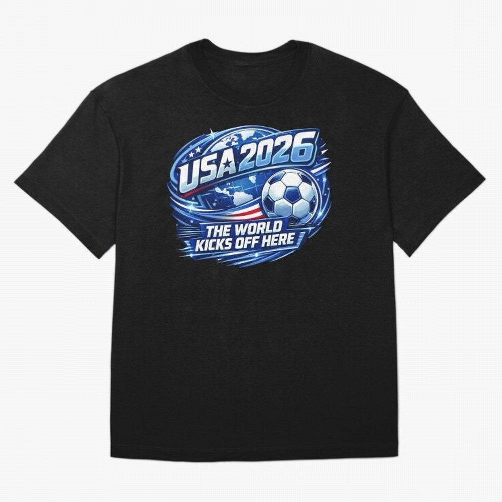 World Cup 2026 Classic T-Shirt Support Iconic Players in Global Football Passion for FIFA World Cup 2026 Group Stage, Capturing CR7 and Messi, Spain and Netherlands, Football Passion, Legendary Performances, Festival Vibes and Supporter Community;