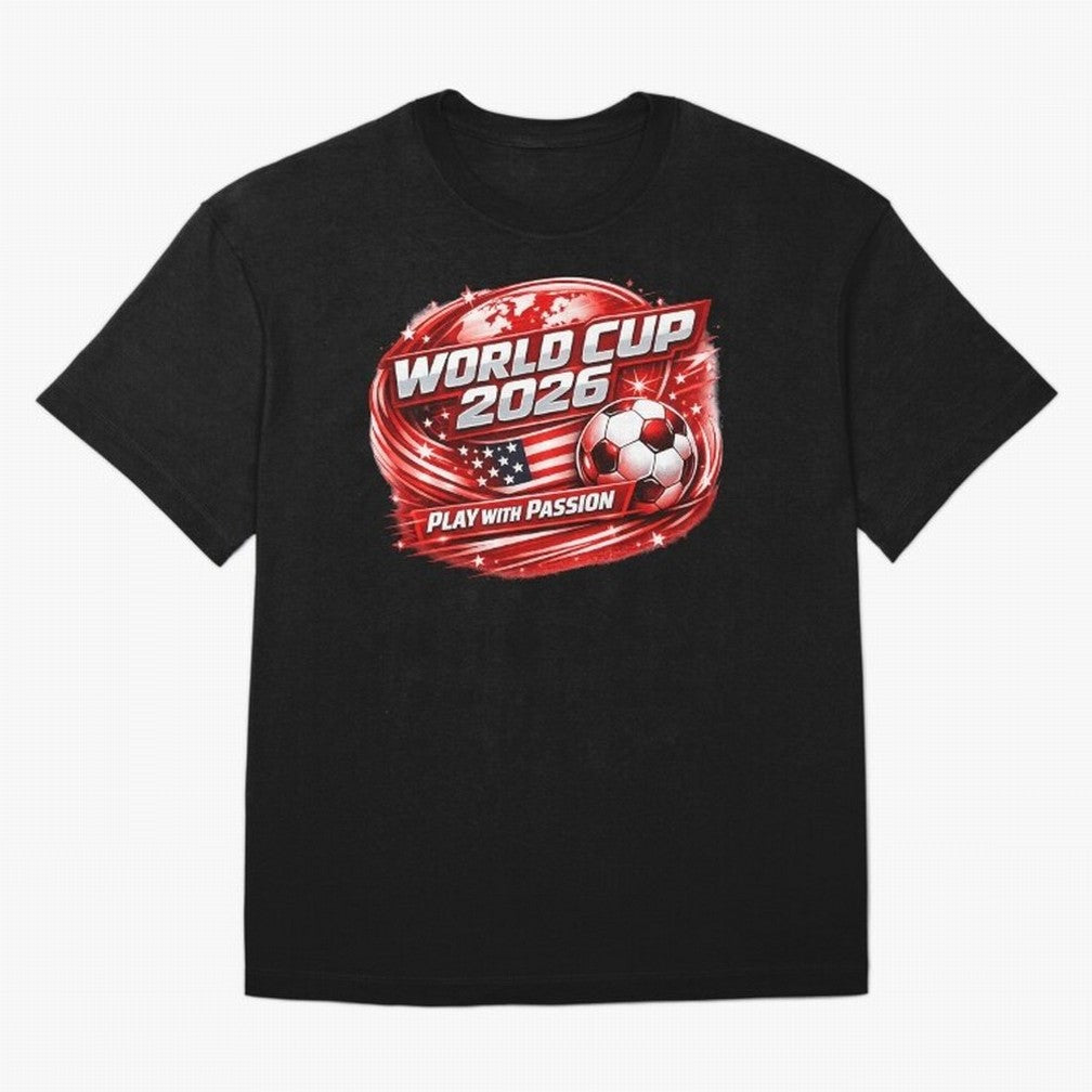 World Cup 2026 Classic T-Shirt Support Your Favorite Stars during FIFA World Cup 2026 for Fans of Messi and Portugal, Spain and Germany, Bringing Sports Nostalgia, International Competition, Famous Players and Unforgettable Victories; Built for