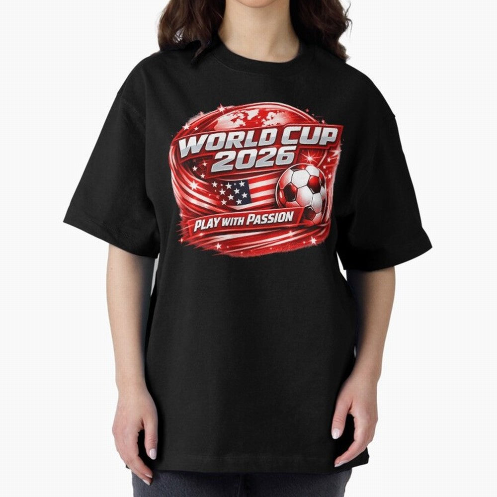 World Cup 2026 Classic T-Shirt Support Your Favorite Stars during FIFA World Cup 2026 for Fans of Messi and Portugal, Spain and Germany, Bringing Sports Nostalgia, International Competition, Famous Players and Unforgettable Victories; Built for