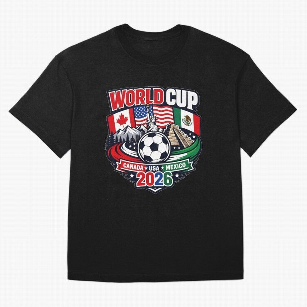 FIFA World Cup 2026 Classic T-Shirt Support Your Favorite Stars during FIFA World Cup 2026 USA Canada Mexico Highlighting Haaland, England and Germany Energy, Classic Soccer Heritage, Championship Pressure, Fan Loyalty and International Pride;