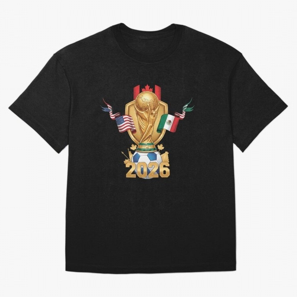 Waves of Victory 2026 Classic T-Shirt Celebrate National Team Dreams in FIFA World Cup 2026 for Fans of Messi and Cristiano Ronaldo and France, Bringing Game Day Rituals, Football Legends, Country Pride and the Road to the Final; Perfect for Fans,