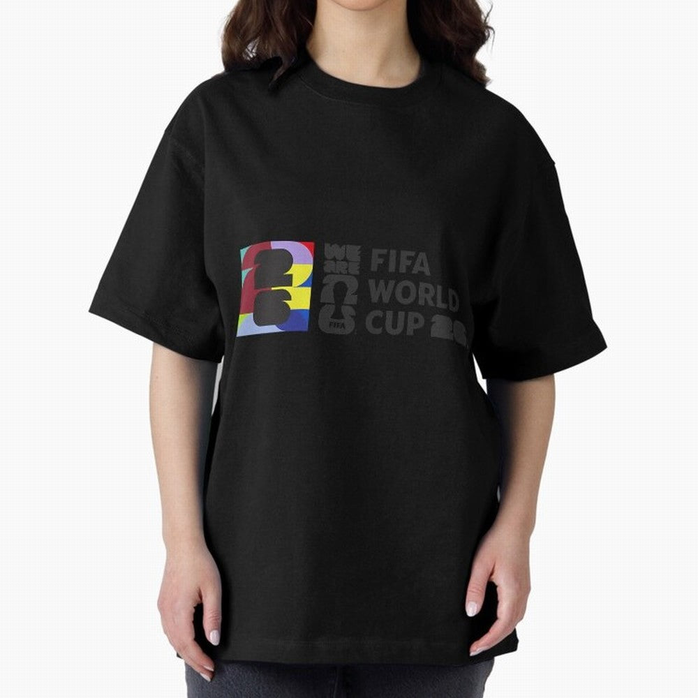 World Cup26 Event Colorblock Classic T-Shirt Cheer through Every Moment of Global Football Passion for FIFA World Cup 2026, Driven by Mbappe, Brazil, Portugal and Argentina, Goal Celebration Energy, Supporter Heritage, Football Icons and Worldwide