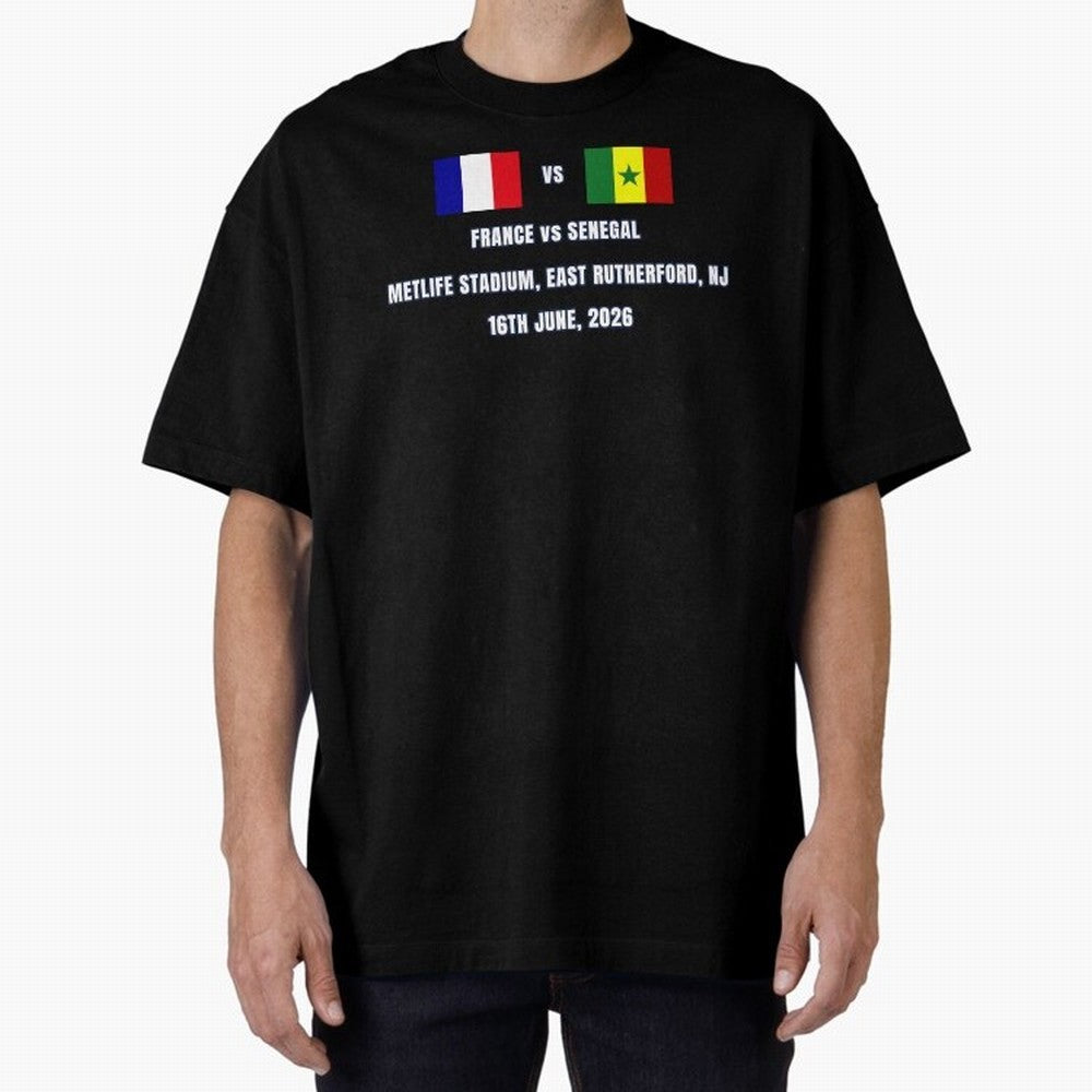 France vs Senegal 16 June 2026 ¨C Football Match Design East Rutherford Classic T-Shirt Celebrate the Magic of Match Day Hype around FIFA World Cup 2026 USA Canada Mexico, Neymar, Haaland and Cristiano Ronaldo, England and Germany, Tournament Hype,
