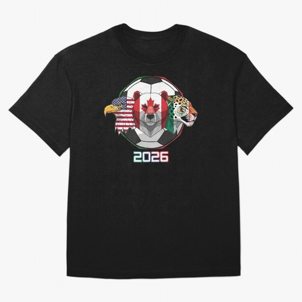 North American Soccer Animals 2026 Classic T-Shirt Bring Supporter Culture to FIFA World Cup 2026 USA Canada Mexico Capturing CR7, Portugal, Spain and Germany Energy, Worldwide Fan Energy, Dramatic Goals, Stadium Lights and Championship