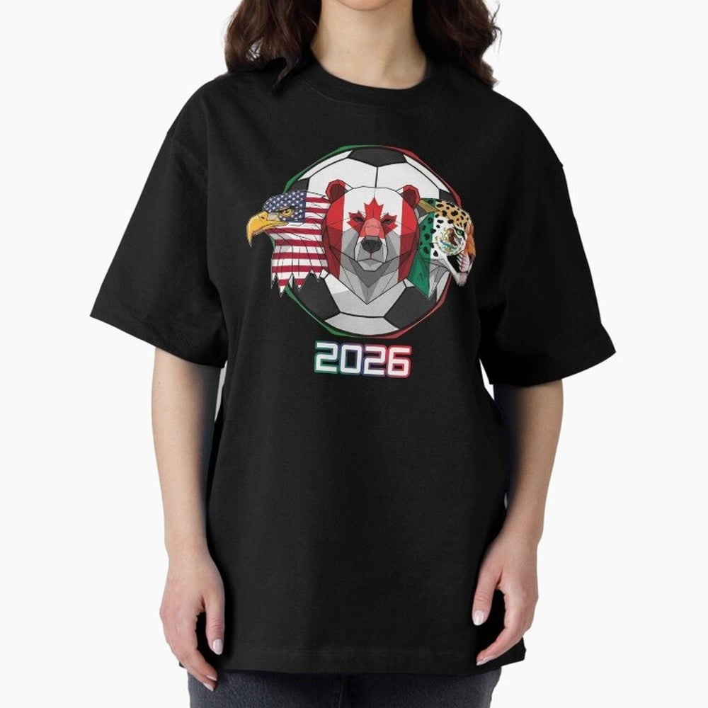 North American Soccer Animals 2026 Classic T-Shirt Bring Supporter Culture to FIFA World Cup 2026 USA Canada Mexico Capturing CR7, Portugal, Spain and Germany Energy, Worldwide Fan Energy, Dramatic Goals, Stadium Lights and Championship