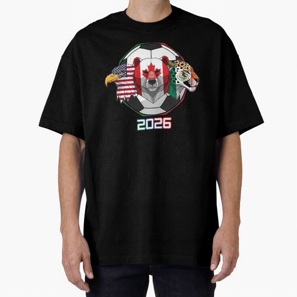 North American Soccer Animals 2026 Classic T-Shirt Bring Supporter Culture to FIFA World Cup 2026 USA Canada Mexico Capturing CR7, Portugal, Spain and Germany Energy, Worldwide Fan Energy, Dramatic Goals, Stadium Lights and Championship