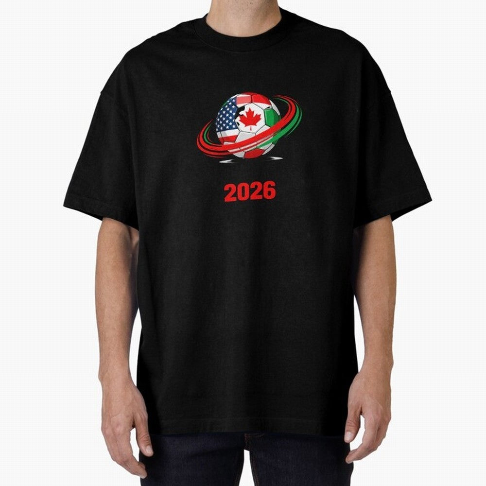 World Cup 2026, Soccer Ball, USA Canada Mexico Football Classic T-Shirt Make Every Match About Match Day Hype around FIFA World Cup 2026 USA Canada Mexico, Cristiano Ronaldo, Portugal, Spain and Germany, Soccer Culture, Superstar Moments, National